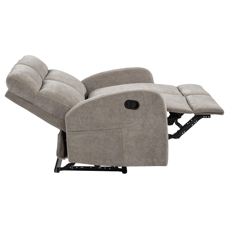 Hamilton 3-piece Chenille Manual Reclining Sofa Set Sand - 603371-S3