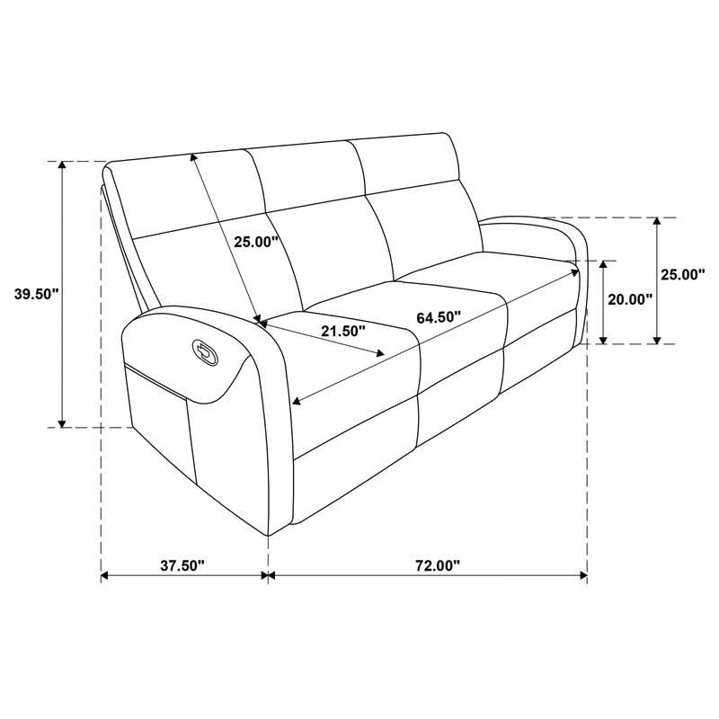 Hamilton 3-piece Chenille Manual Reclining Sofa Set Sand - 603371-S3