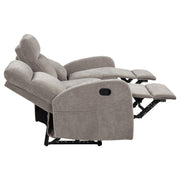 Hamilton 3-piece Chenille Manual Reclining Sofa Set Sand - 603371-S3