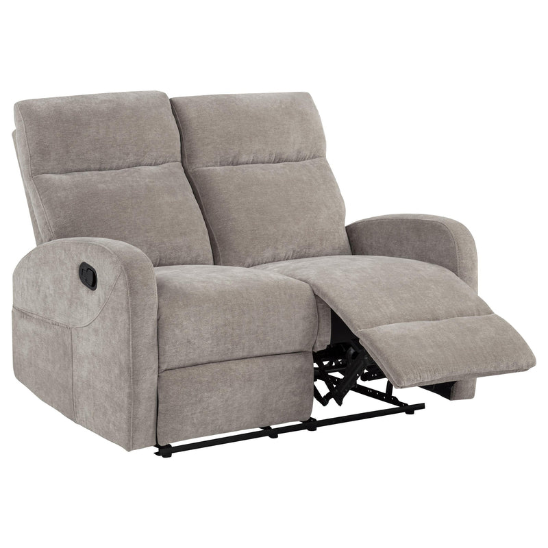 Hamilton 3-piece Chenille Manual Reclining Sofa Set Sand - 603371-S3