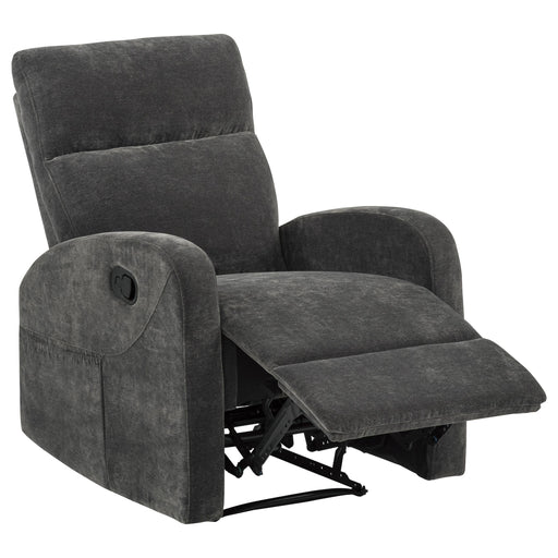 Hamilton Chenille Manual Recliner Charcoal Grey - 603376
