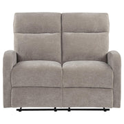 Hamilton Chenille Manual Reclining Loveseat Sand - 603372