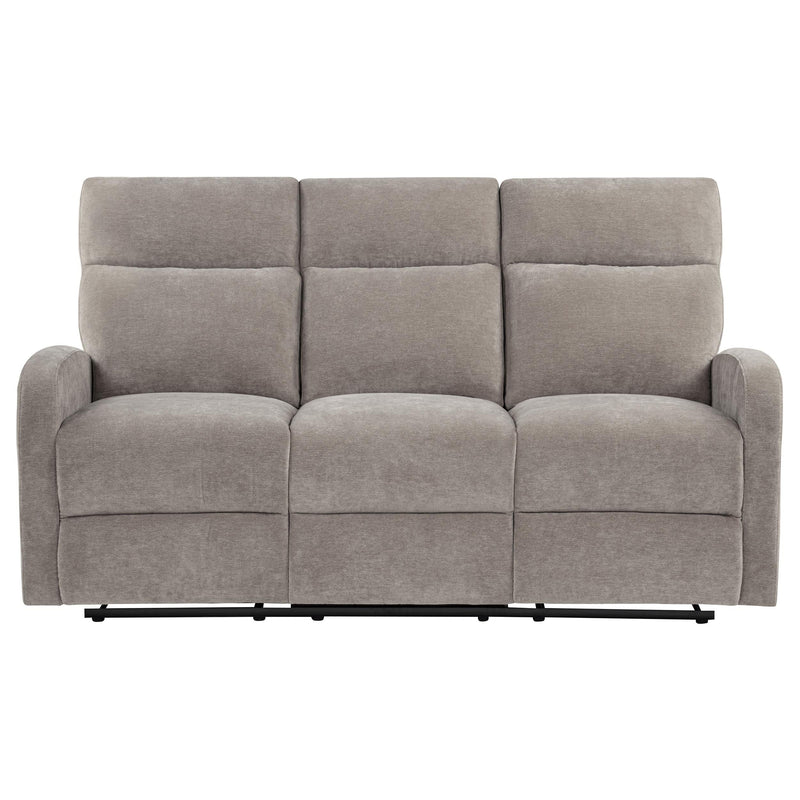 Hamilton Chenille Manual Reclining Sofa Sand - 603371