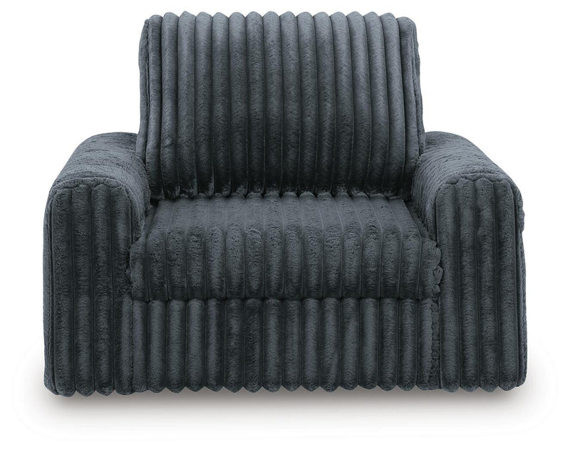 HamlinBay Gunmetal Power Gliding Chaise - PC8680515P