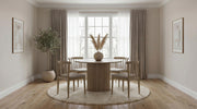 Hamlyn 47-inch Round Wood Dining Room Table Natural Oak - 193930NAT