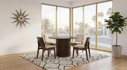 Hamlyn 47-inch Round Wood Dining Room Table Walnut - 193930WAL