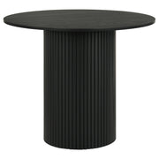 Hamlyn 5-piece Round Wood Counter Height Dining Set Grey and Black - 193938BLK-S5E