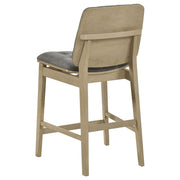 Hamlyn 5-piece Round Wood Counter Height Dining Set Grey and Natural Oak - 193938NAT-S5E