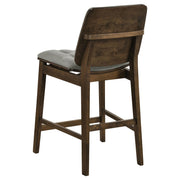 Hamlyn 5-piece Round Wood Counter Height Dining Set Grey and Walnut - 193938WAL-S5E