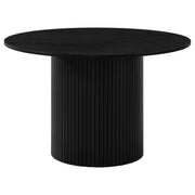 Hamlyn 5-piece Round Wood Dining Set Black - 193930BLK-S5F
