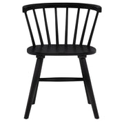 Hamlyn 5-piece Round Wood Dining Set Black - 193930BLK-S5F