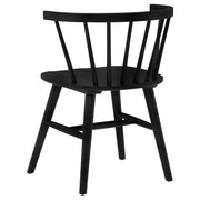 Hamlyn 5-piece Round Wood Dining Set Black - 193930BLK-S5F