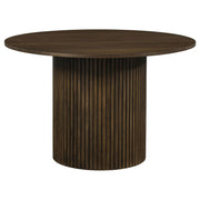 Hamlyn 5-piece Round Wood Dining Set Black and Walnut - 193930WAL-S5C