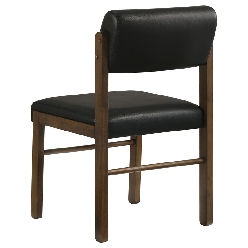 Hamlyn 5-piece Round Wood Dining Set Black and Walnut - 193930WAL-S5C
