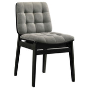 Hamlyn 5-piece Round Wood Dining Set Grey and Black - 193930BLK-S5E