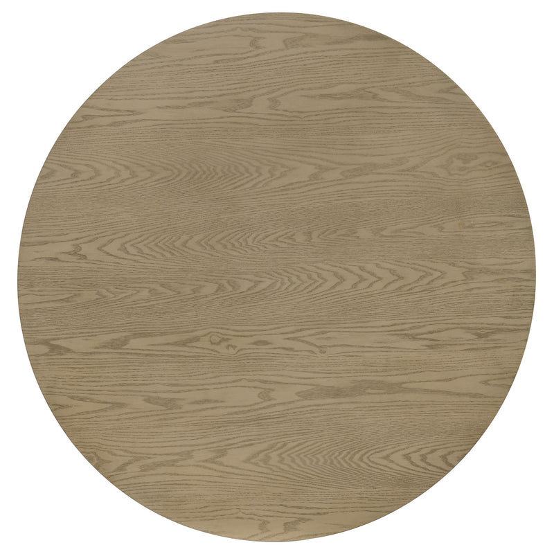 Hamlyn 5-piece Round Wood Dining Set Grey and Natural Oak - 193930NAT-S5E