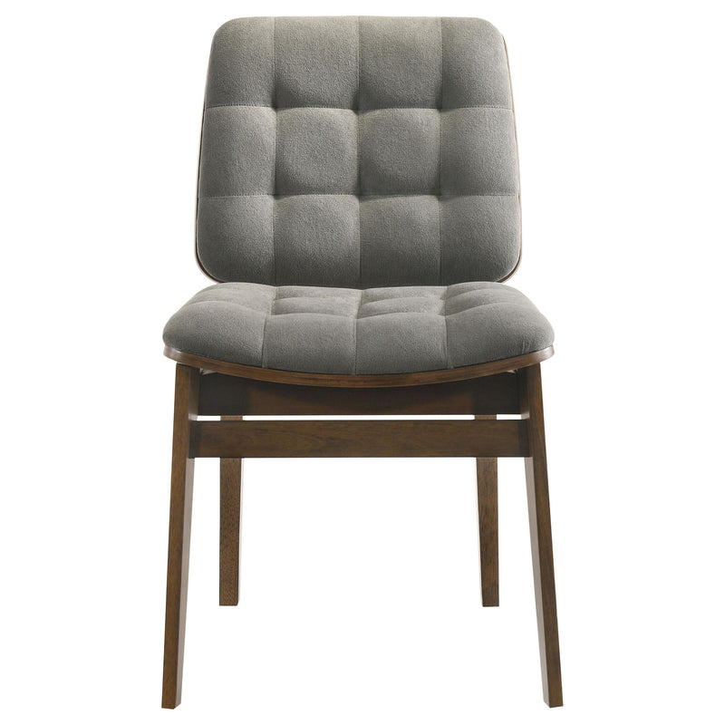 Hamlyn 5-piece Round Wood Dining Set Grey and Walnut - 193930WAL-S5E
