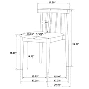 Hamlyn 5-piece Round Wood Dining Set Wheat and Black - 193930BLK-S5A