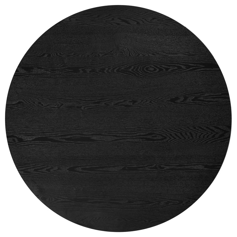 Hamlyn 5-piece Round Wood Dining Set Wheat and Black - 193930BLK-S5A