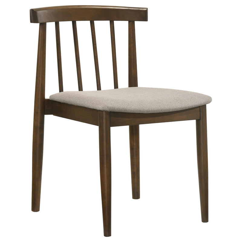 Hamlyn 5-piece Round Wood Dining Set Wheat and Walnut - 193930WAL-S5A