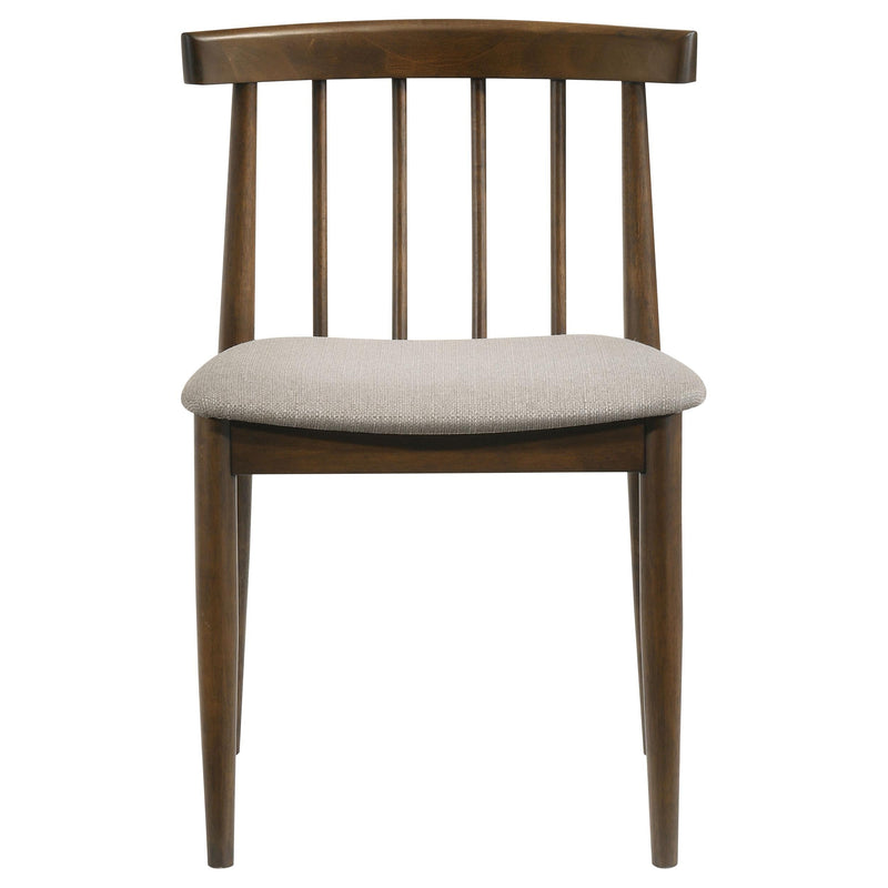 Hamlyn 5-piece Round Wood Dining Set Wheat and Walnut - 193930WAL-S5A
