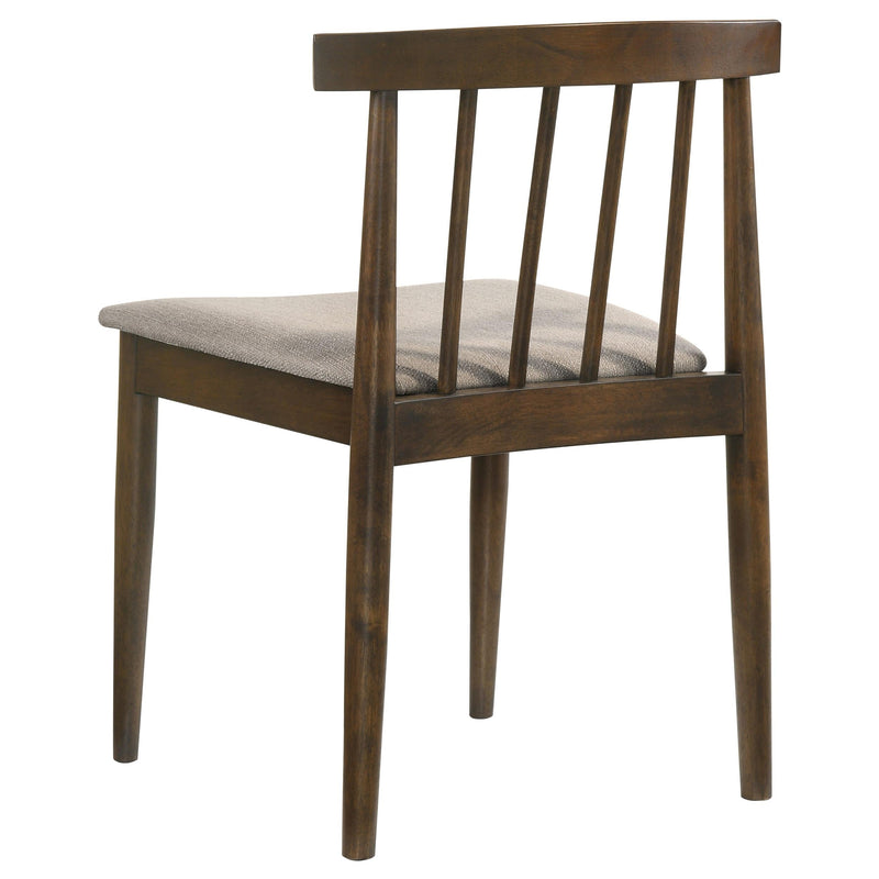 Hamlyn 5-piece Round Wood Dining Set Wheat and Walnut - 193930WAL-S5A