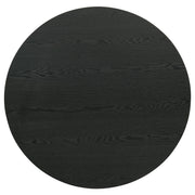 Hamlyn Round Fluted Occasional Cocktail Coffee Table Black - 706508