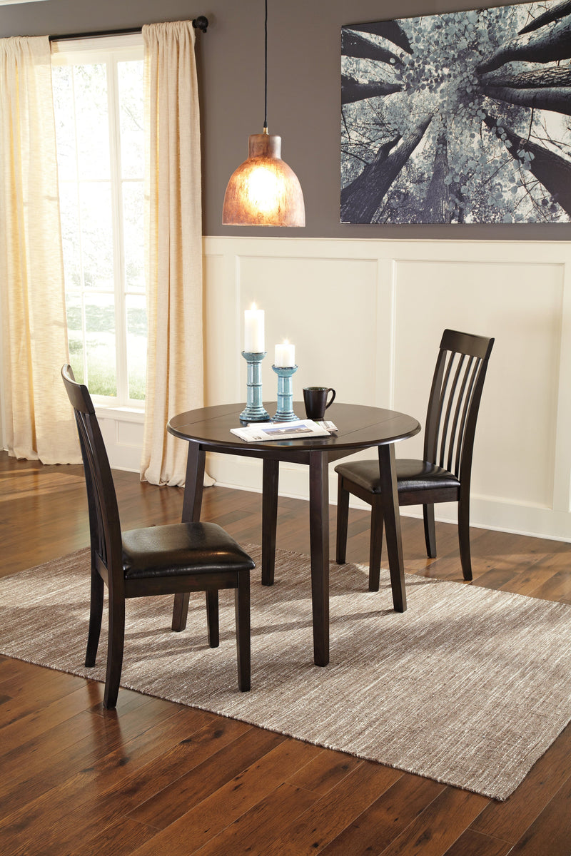 Hammis Dark Brown 3 - Piece Drop Leaf Dining Set - Lara FurnitureDining Room Set