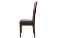 Hammis Dark Brown Dining Chair (Set of 2) - Gate FurnitureDining Chair