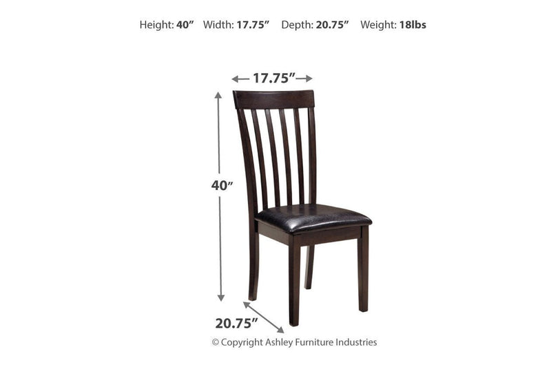 Hammis Dark Brown Dining Chair (Set of 2) - Lara FurnitureDining Chair