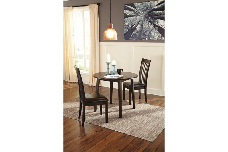 Hammis Dark Brown Dining Drop Leaf Table - Lara FurnitureDining Table