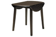 Hammis Dark Brown Dining Drop Leaf Table - Gate FurnitureDining Table