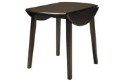 Hammis Dark Brown Dining Drop Leaf Table - Lara FurnitureDining Table