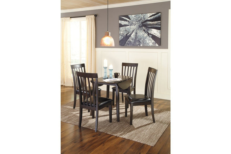 Hammis Dark Brown Dining Drop Leaf Table - Lara FurnitureDining Table