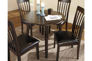 Hammis Dark Brown Dining Drop Leaf Table - Lara FurnitureDining Table