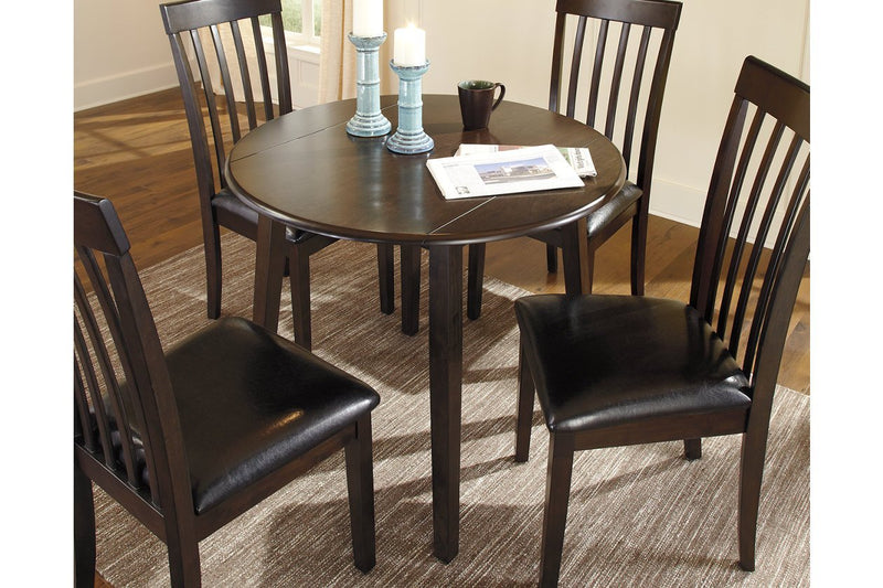 Hammis Dark Brown Dining Drop Leaf Table - Lara FurnitureDining Table