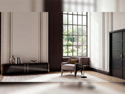 Hanedan 4-pieces (1 Four Seater Lux Sofa & 1 Four Seater Sofa & 2 Chair) Livingroom in Cream - 200-GAB-HAN-4L411