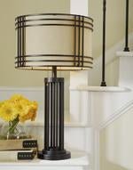 Hanswell Dark Brown Table Lamp - Lara FurnitureTable Lamp
