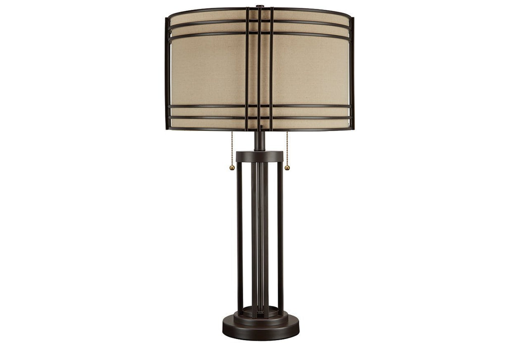 Hanswell Dark Brown Table Lamp - Gate FurnitureTable Lamp