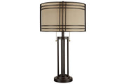 Hanswell Dark Brown Table Lamp - Lara FurnitureTable Lamp