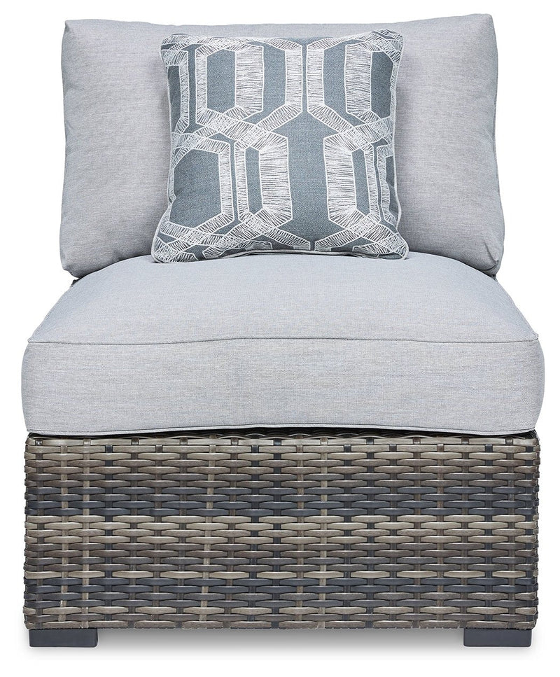 Harbor Court Armless Chair with Cushion (Set of 2) - Gate FurnitureOutdoor Lounge Chair
