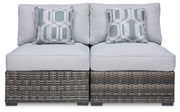 Harbor Court Armless Chair with Cushion (Set of 2) - Gate FurnitureOutdoor Lounge Chair
