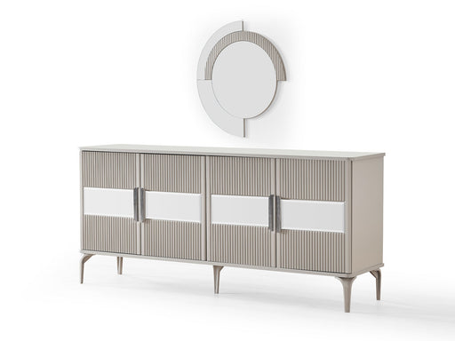 Hare Consol With Mirror in Light Grey - 200-ALT-HAR-LGRY-CON