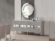 Hare Consol With Mirror in White - 200-ALT-HAR-WHT-CON