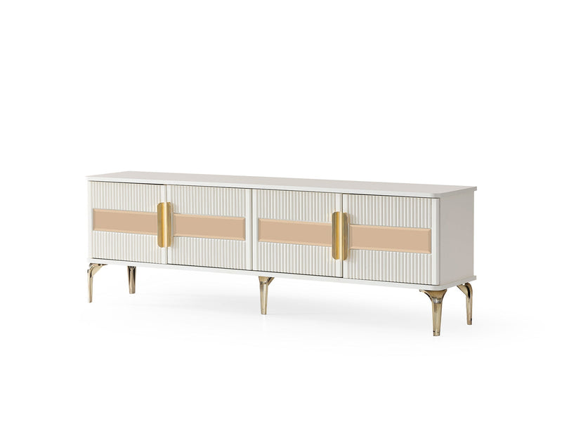 Hare Tv Stand in White - 200-ALT-HAR-WHT-TV