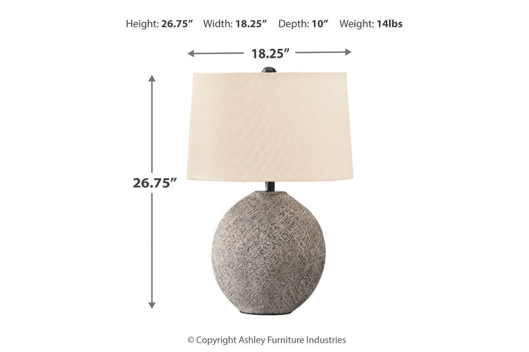 Harif Beige Table Lamp - Gate FurnitureTable Lamp