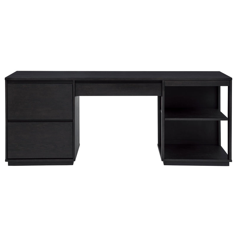 Harkes 75-inch 3-drawer Computer Desk with Adjustable Shelf Coffee Bean - 800798