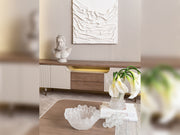 Harmony 4-pieces (1 Four Seater Chester Sofa & 1 Four Seater Sofa & 2 Chair) Livingroom in Cream - 200-GAB-HAR-44C11