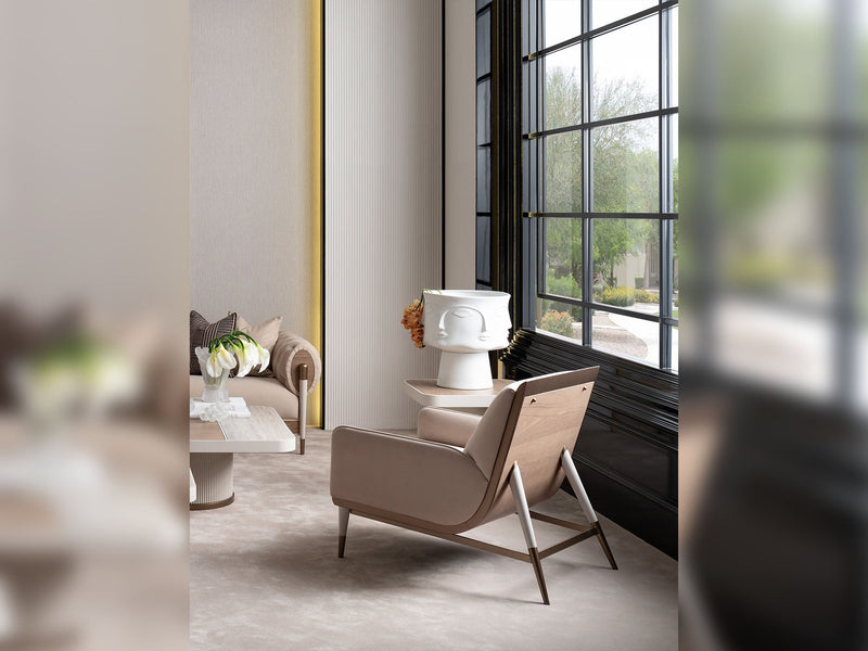 Harmony 4-pieces (1 Four Seater Chester Sofa & 1 Four Seater Sofa & 2 Chair) Livingroom in Cream - 200-GAB-HAR-44C11