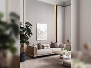 Harmony 4-pieces (1 Four Seater Chester Sofa & 1 Four Seater Sofa & 2 Chair) Livingroom in Cream - 200-GAB-HAR-44C11